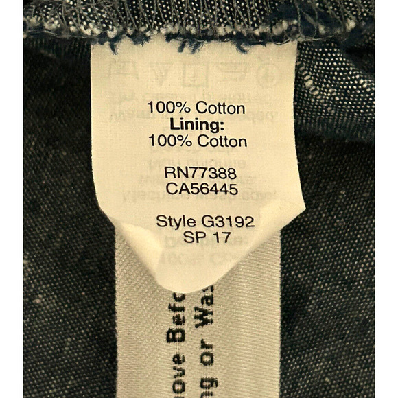 Madewell | G3192 Women's Blue Button Front Chambray Cut Out Cami Dress Size 14 - Picture 10 of 11